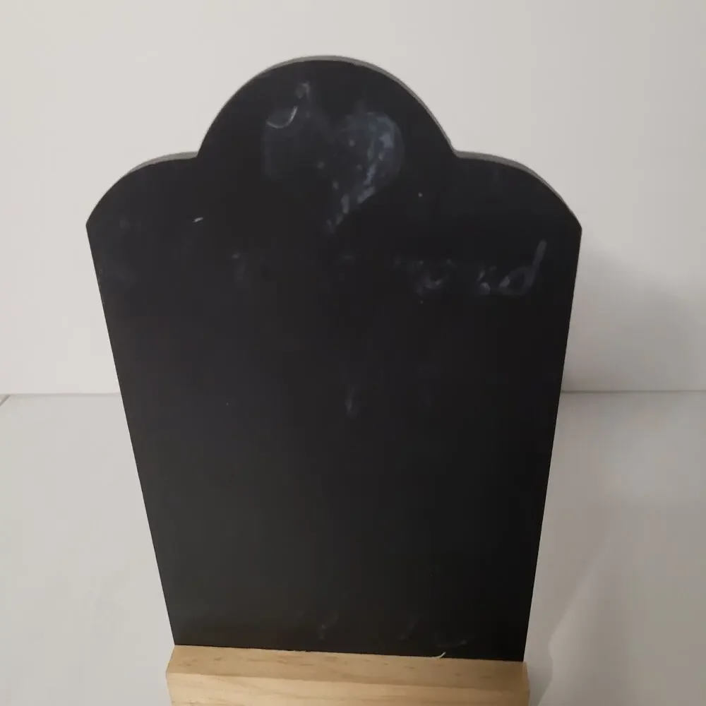 Unique Tombstone Shaped Chalkboard with 4 Chalks